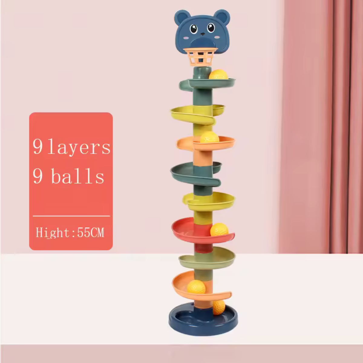 Color Spiral Ball Tower