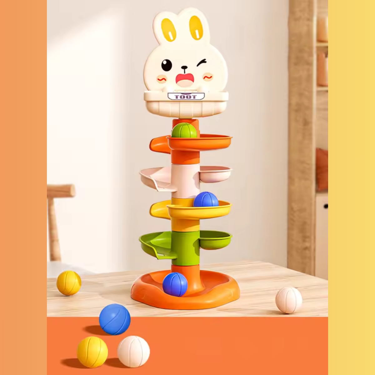 Color Spiral Ball Tower