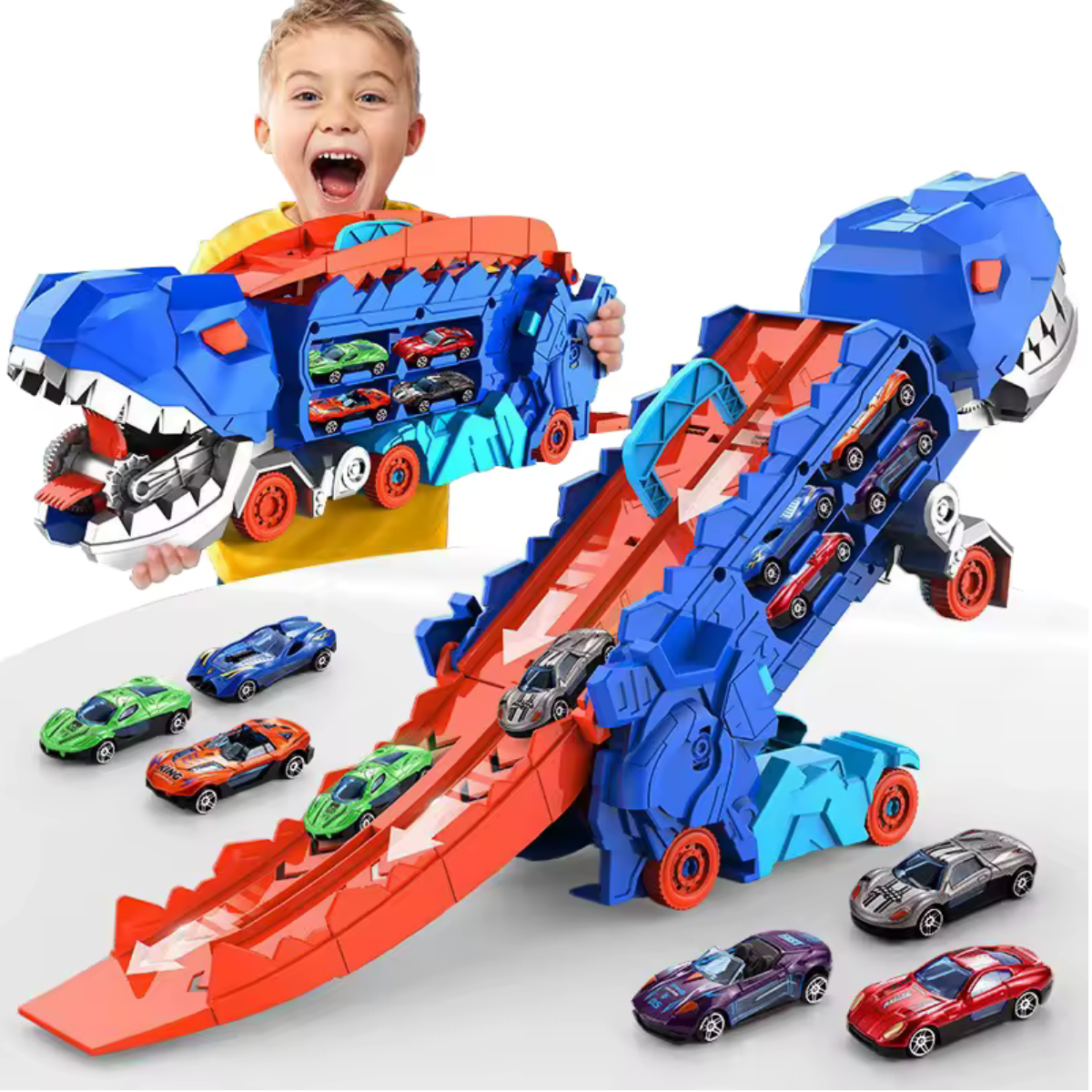 Dinosaurie Lastbil & Racerbana