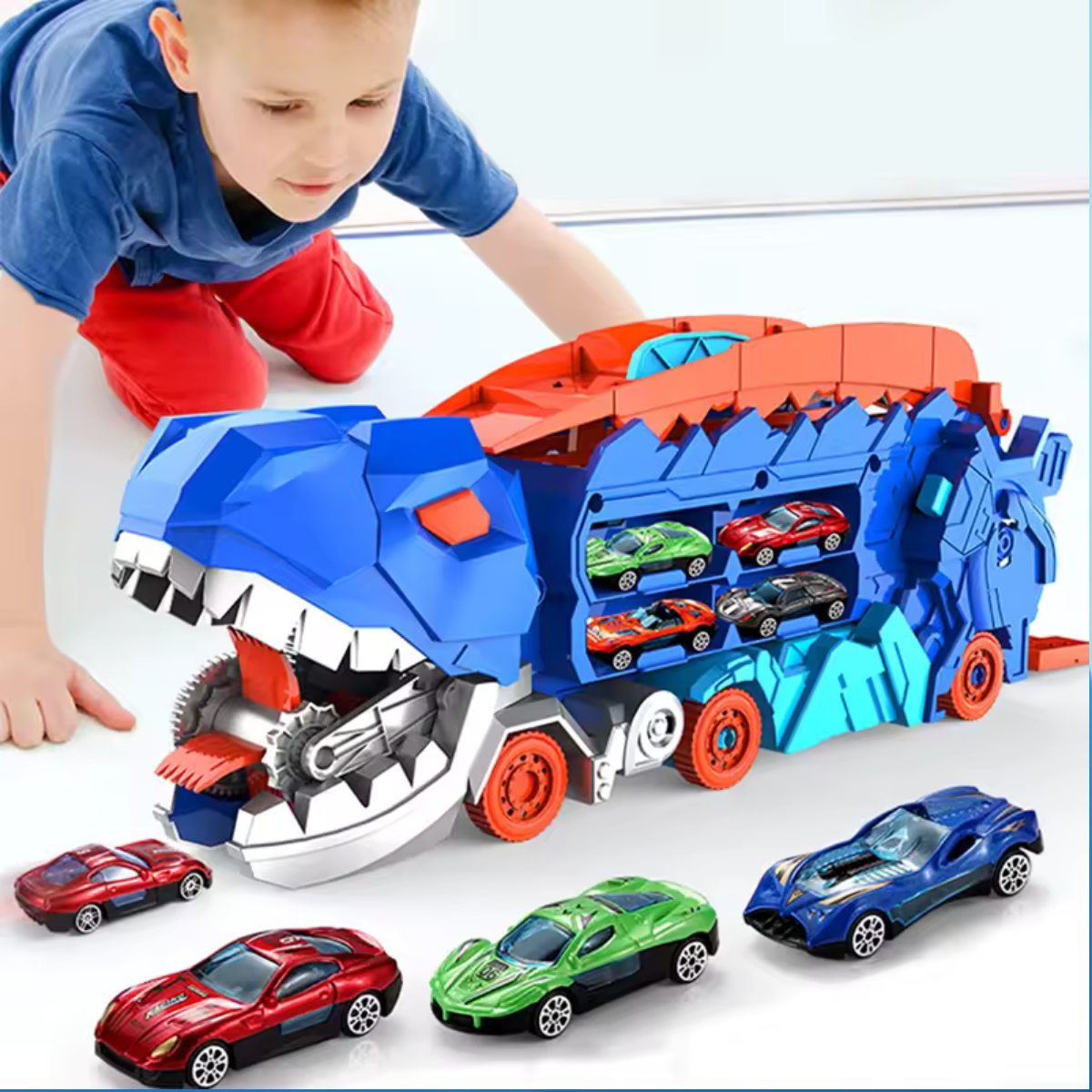 Dinosaurie Lastbil & Racerbana