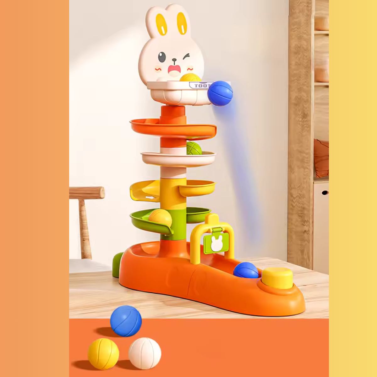 Color Spiral Ball Tower