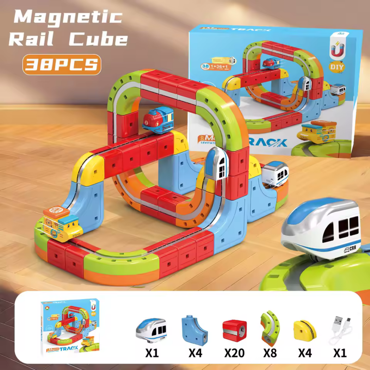 Magnetic Rail Cube